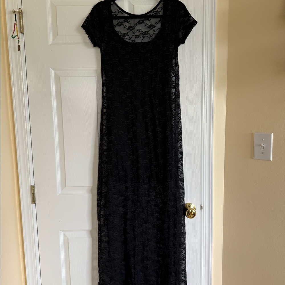 OPEN TO OFFERS!! Wild Fable Black Sheath Maxi Dress Scoop Neck